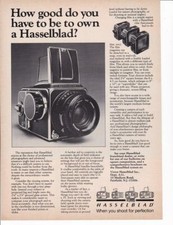 1981 Hasselblad 2 1/4 500C Camera Print-Ad /