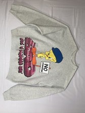 vtg TWEETY BIRD SWEATSHIRT Looney Tunes BAD AS I WANNA BE 90s Hip Hop