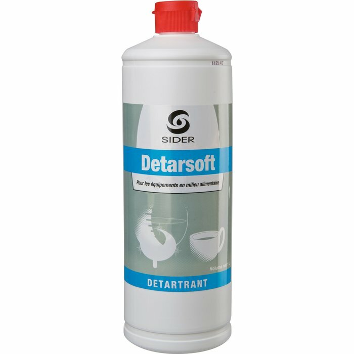 Détartrant Detarsoft 1L à action rapide contre le tartre incrusté des bouilloires
