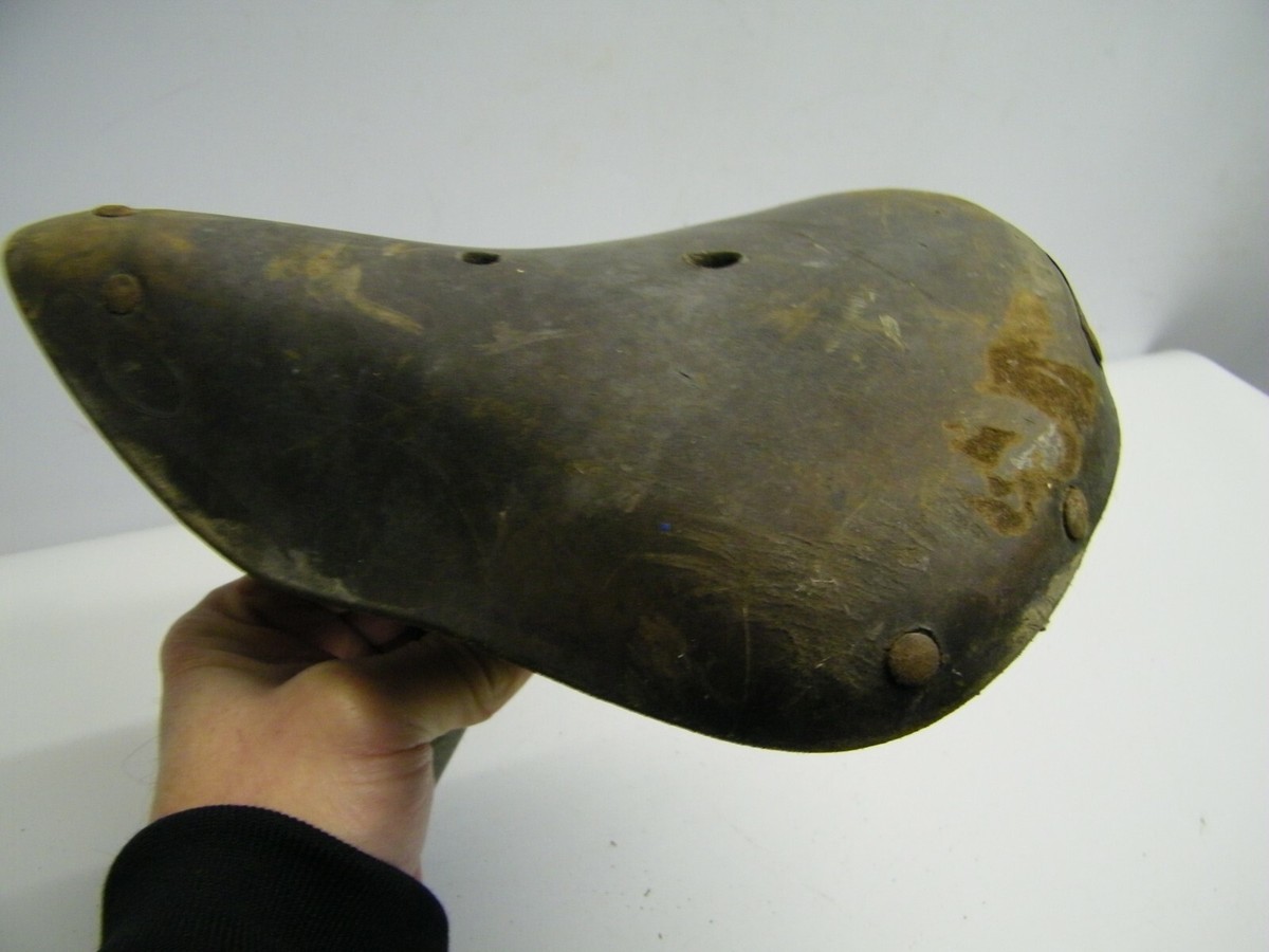 Ancienne selle de velo en cuir pryma - Équipements vélos