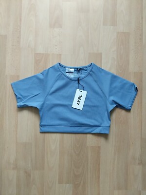 AYBL Staple Crop Top slate blue Damen T-Shirt Größe S