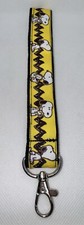 Keychain Lanyard Key Holder Wristlet Peanuts Snoopy Character NEW Handmade 8"