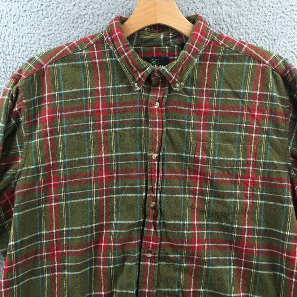 Camisa de vestir Red Head para hombre 3XL multicolor cuello a cuadros mangas largas informal Foto 2 de 4