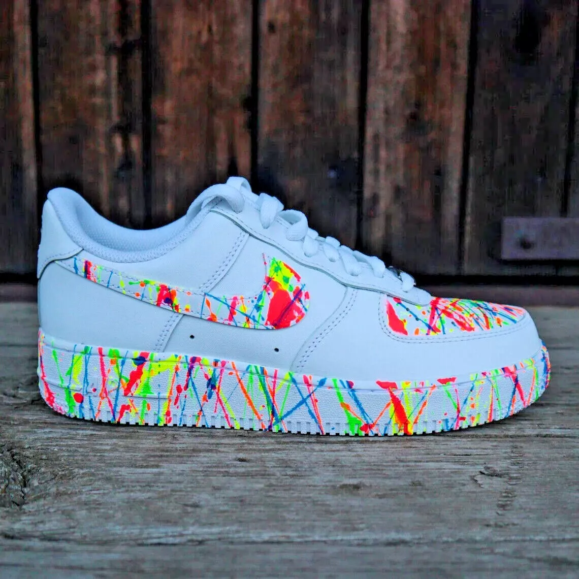 Women's Glow in The Dark Louis Vuitton Af1's US 9