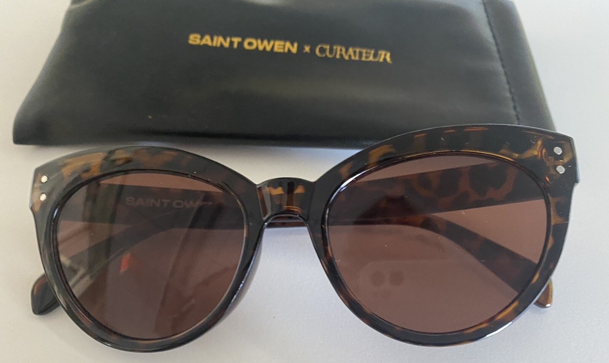 Saint Owen X Curateur Sunglasses Cat Eye Tortoiseshell - New With Case Saint Owen X Curateur Designer Tortoiseshell WYLDE  main image 2