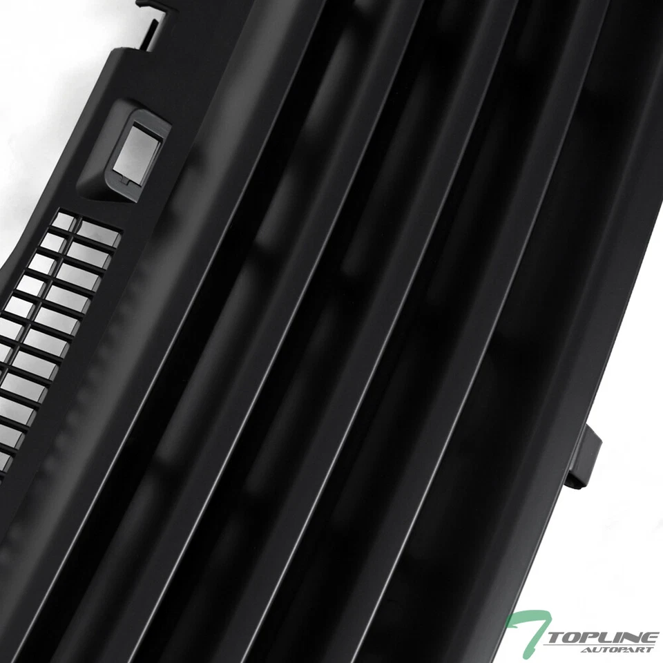 Topline For 2001-2005 Passat Horizontal Front Hood Bumper Grille - Matte Black — 第 3/4 张图片