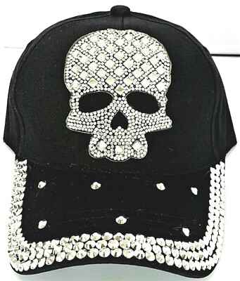 Women's Skull Rhinestone \u0026 Black Denim 