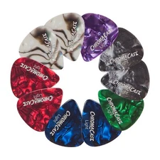 ChromaCast CC-CP-LIGHT-10PK(A) Pearl Celluloid Guitar Picks, 10-Pack, Light