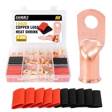 Copper Wire Lugs Kit Heat Shrink Tubing Set
