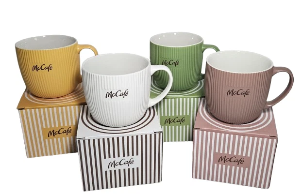 MCDONALD'S McCafe Tassen Mcdonalds Kaffeetassen Österreich 2025 Coffee Mugs Cappuccino