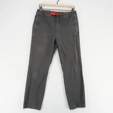 Topo Designs Pants Mens Small Faded Gray Belted Hiking Elastic Waist Outdoor