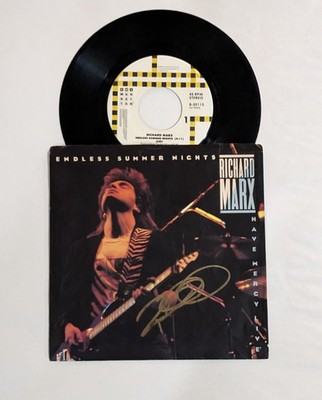 Richard Marx SIGNED Endless Summer Nights 7'' Vinyl Record Single COA Autographed