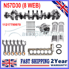 FUR BMW X3 X4 X5 3.0 DIESEL N57D30A N57D30B CRANKSHAFT(8WEB) + REBUILT PARTS