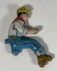 Vintage Marx Tin Litho Driver for Climbing Sparkling Farm Tractor Driver