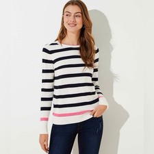 NWT LOFT Striped Everyday Sweater Lightweight Casual Workwear Women L Soft Comfy