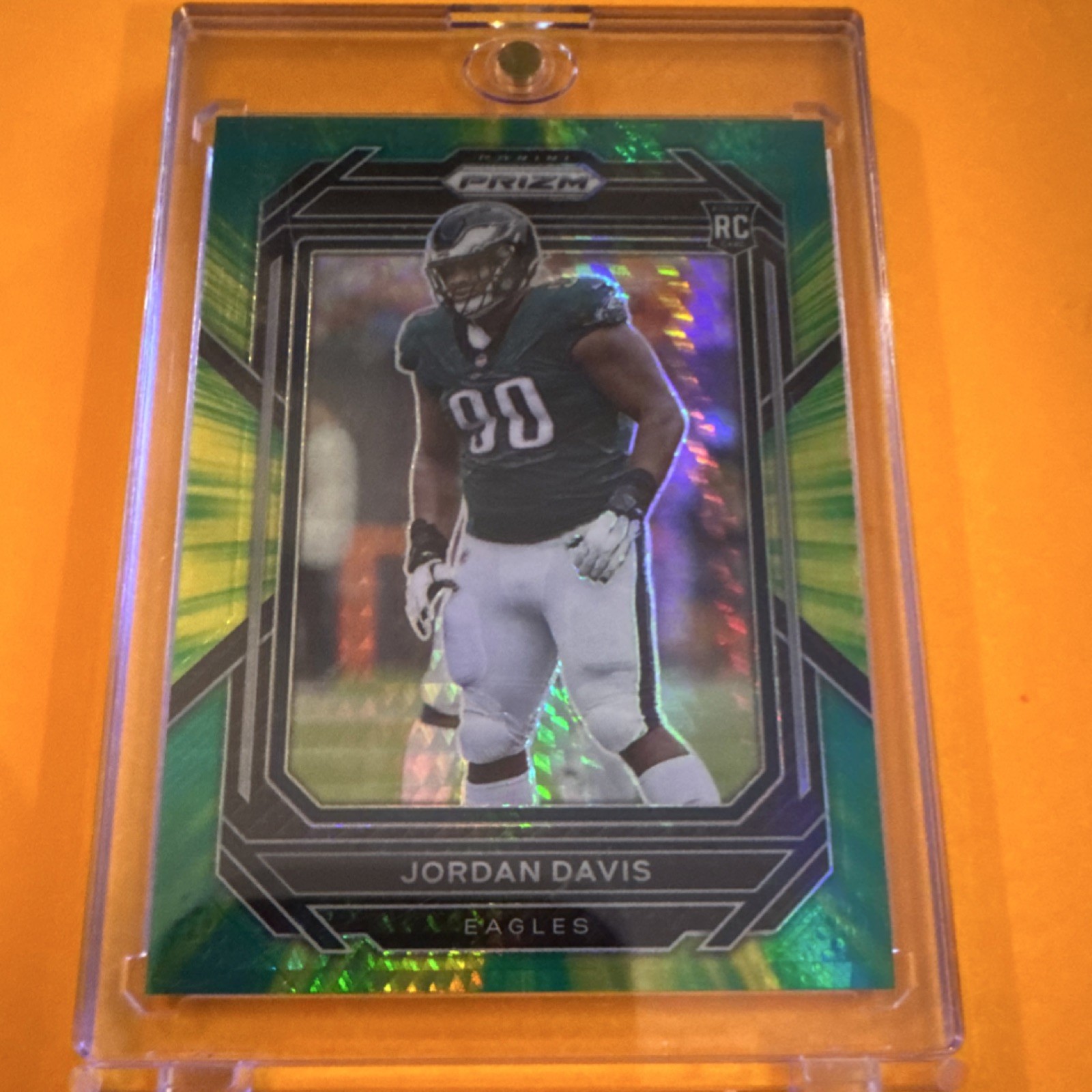 2022 Panini Prizm Rookies Jordan Davis #371 Hyper Prizm /175 RC Eagles
