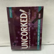 Uncorked! Party Game of Wine Wit Wordplay New Sealed Board Game Wine Tasting