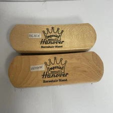 VINTAGE Lot of 2 Horse Hair Shoe Shine Brushes -6" Imperial Hanover