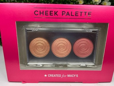 MACYS 3Pc Limited Edition Cheek Palette - Blush/Highlight