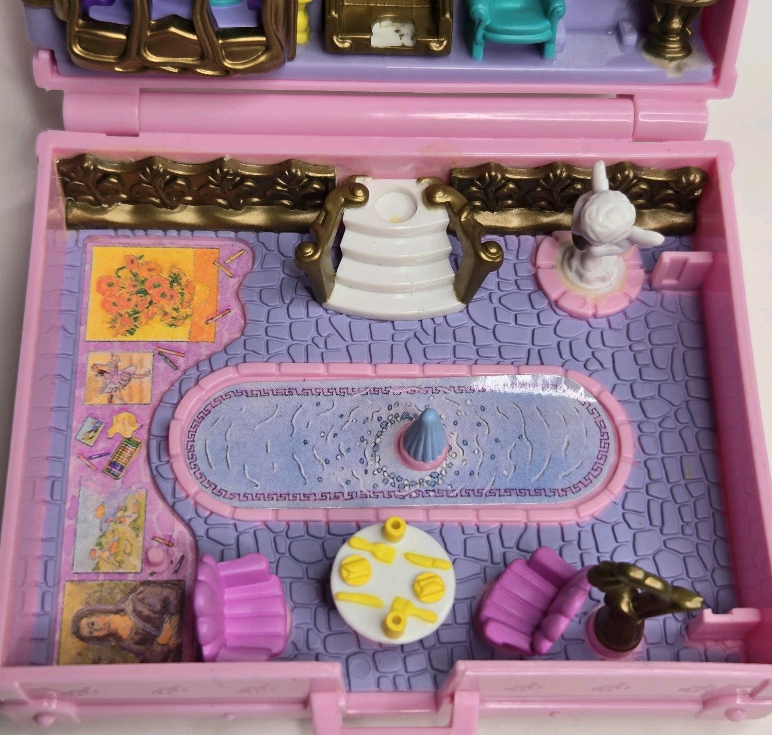 *SUITCASE COMPACT ONLY* 1996 Vtg Polly Pocket  Polly in Paris Bluebird Toys