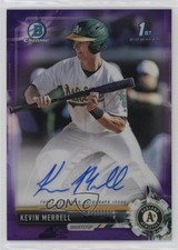 2017 Bowman Draft Chrome Pick Purple Refractor /250 Kevin Merrell Auto nd3