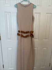 Fashion Nova Fitted Double Belted Sheath  Dress NWT