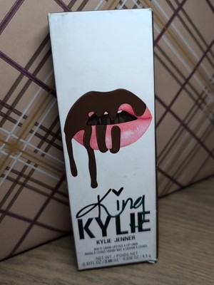 Kylie Jenner King K Matte Liquid Lipstick & Lip Liner True Brown K - NEW 