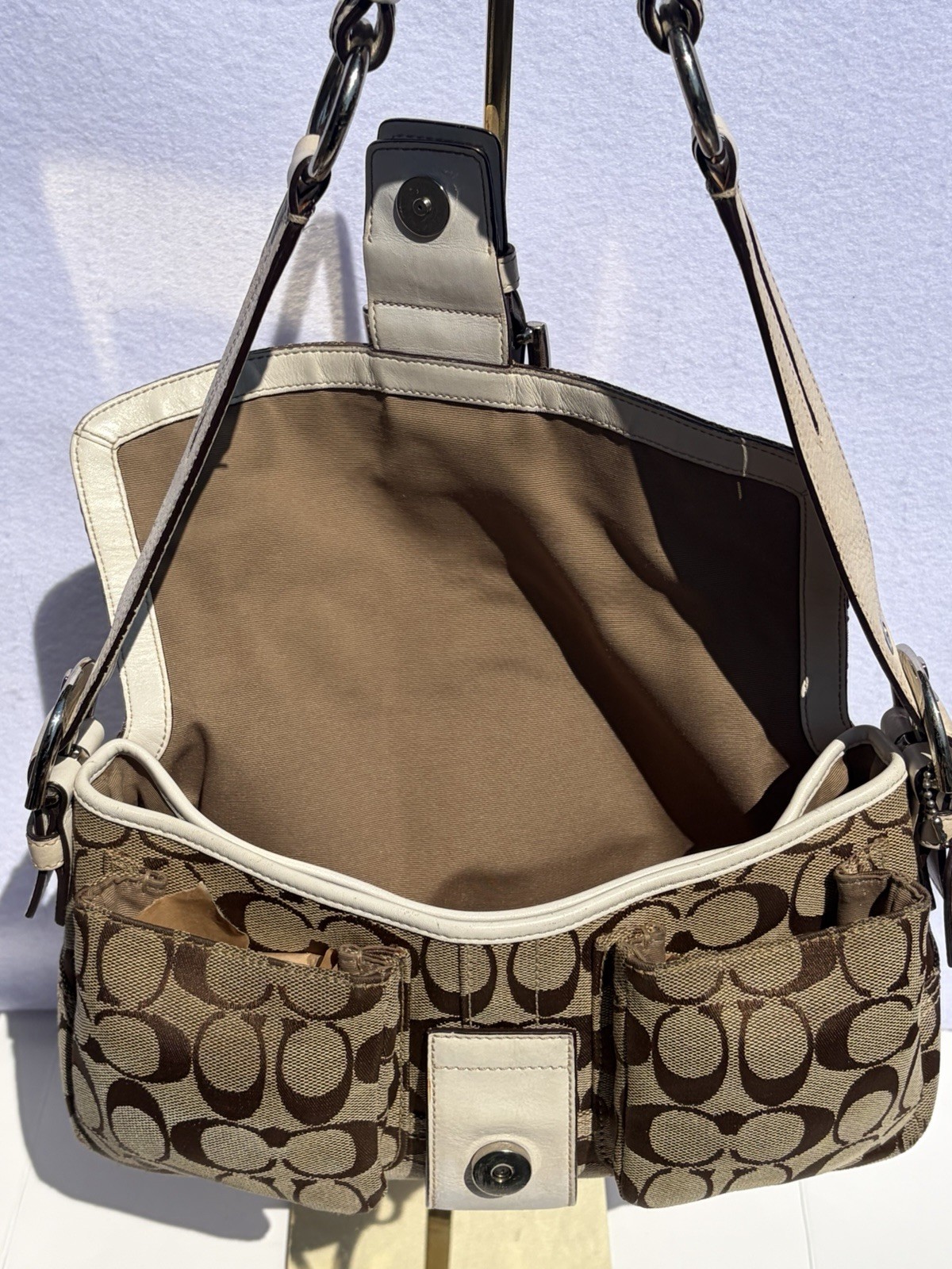 Y2K Coach Soho Signature Flap Bag Style (6314) - Gem