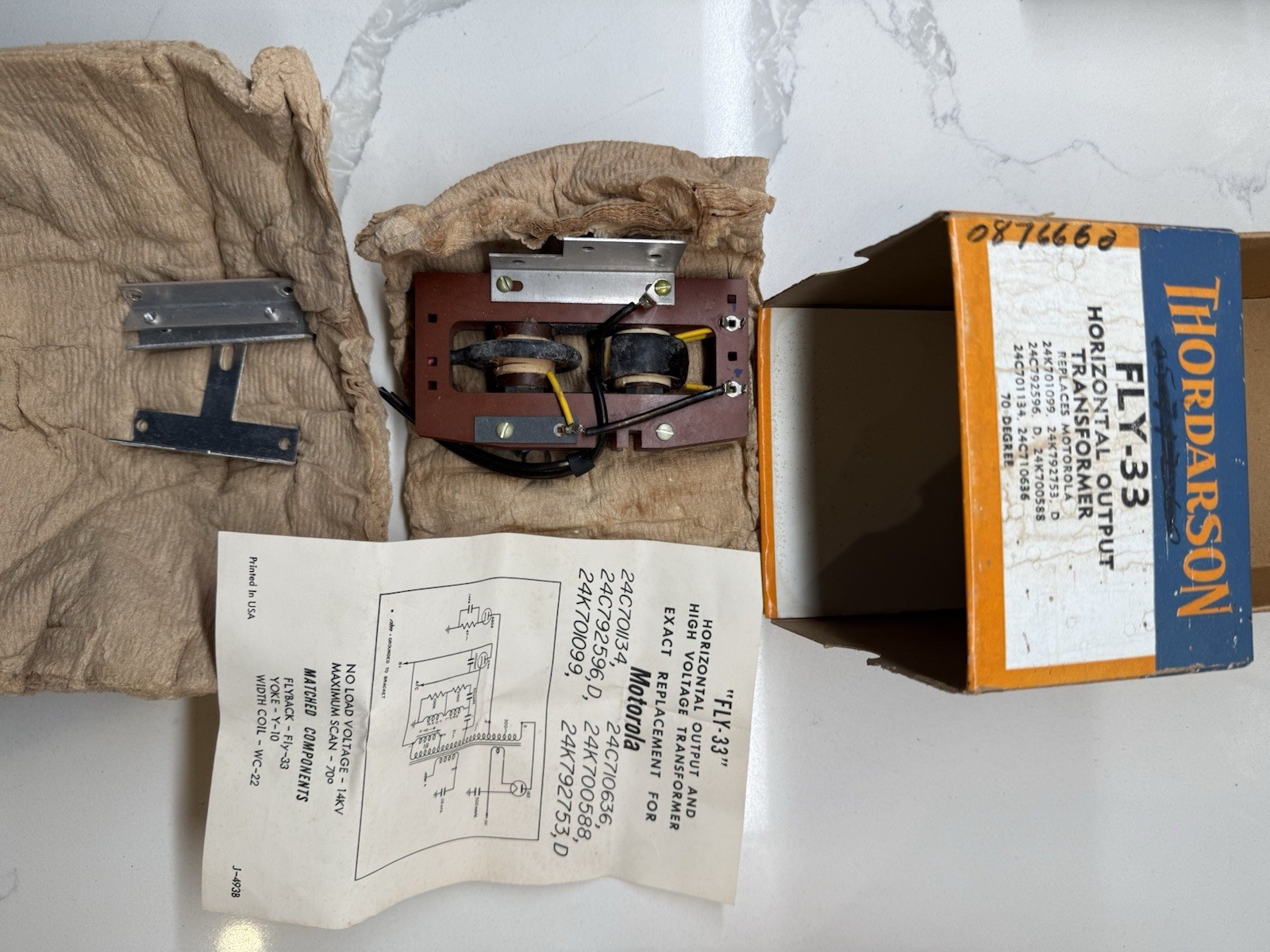 Misc Vintage TV Parts Lot - Free Shipping