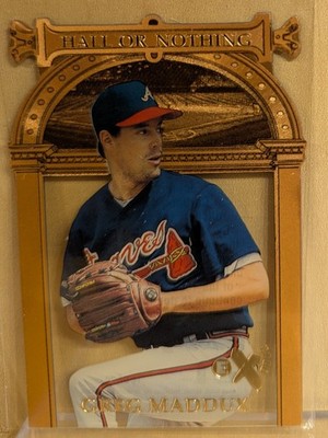 1997 Skybox EX-2000 HALL OR NOTHING #12 Greg Maddux RARE DIE CUT INSERT