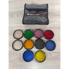 Lot of 9 Tiffen- 1 Vivitar 62mm Light Blancing/ Color Conversion Filters- EU