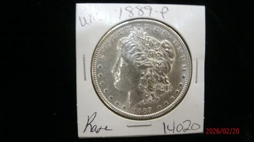 1889-P UNC MORGAN SILVER DOLLAR #4020