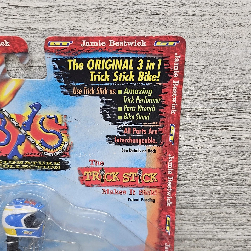 Vintage 1999 Road Champs Jamie Bestwick BMX Trick Stick Bike Die Cast Jakks - Image 4 of 4