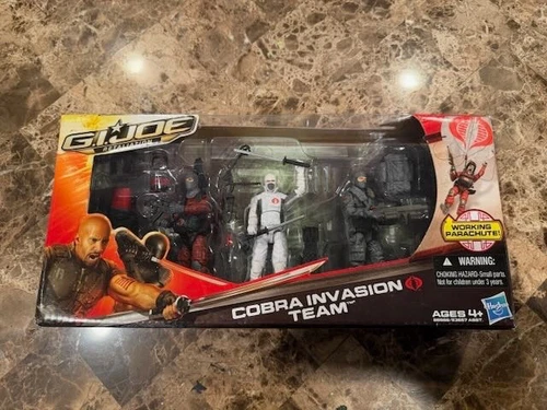 G I Joe Retaliation Cobra Invasion Team Hasbro 2012 Action Figures New in box