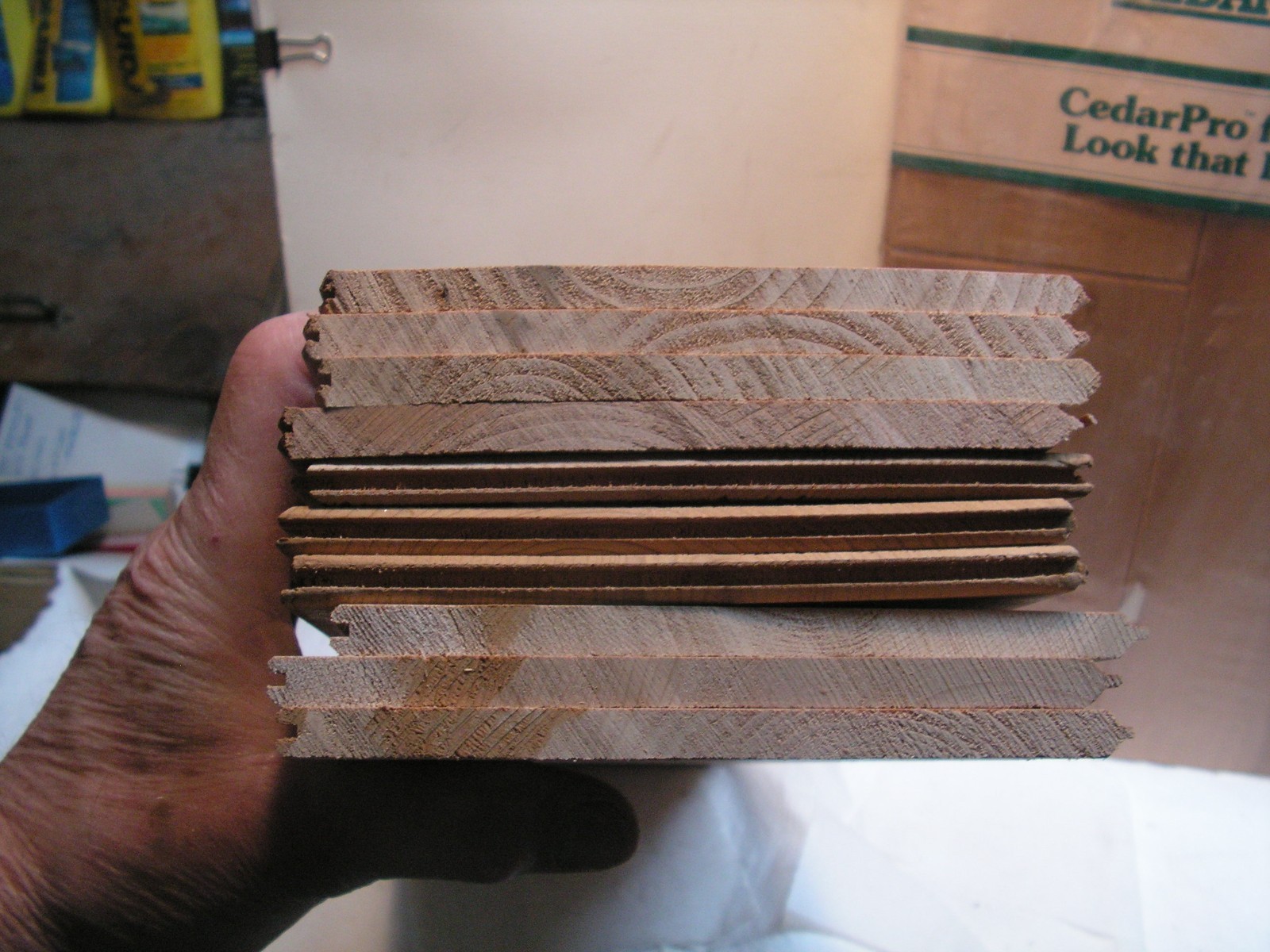 Cedar Closet Liner Planks Group of 30 Tongue And Groove Aromatic 20" X 5 3/8"+T