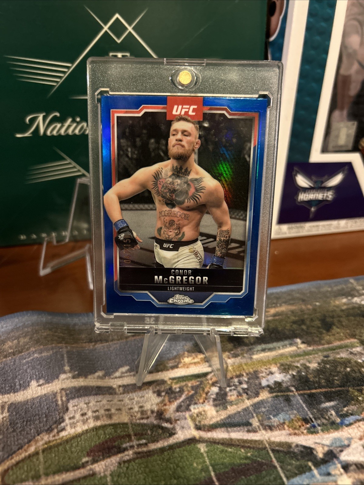 2025 Topps Chrome UFC - Conor McGregor #101 Blue Refractor /150