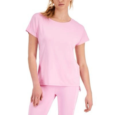 ID Ideology Womens Lightweight Techy T-Shirt Pink Stone Size L