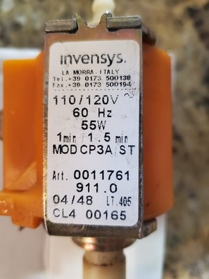 Invensys Pump Vibratory ARS CP3A/ST and Membrane Pressure Regulator for Jura