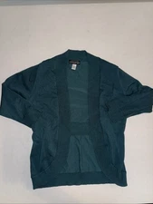 Simply Styled Women's Green Long Sleeve Cardigan Open Front Size SP