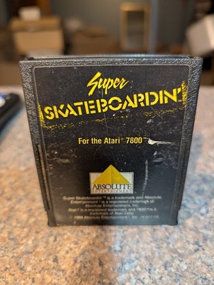 Atari 7800 Super Skate Boardin Skateboardin' Tested Combine Ship