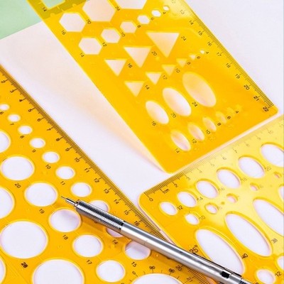 Circle Drawing Template Rulers Geometric Drawing Templates Drawing Stencils