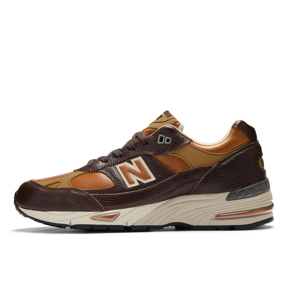 New Balance 991V1 Made IN UK Chocolate Plum Caramel Cafe M991LB1