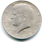 US Kennedy Half Dollar 1964 90% silver   lotjan4181