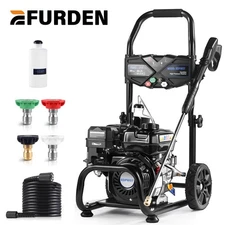 EFURDEN 3500PSI Gas Pressure Washer 4 Nozzles 2.3 GPM Gas Powered Washer 209cc