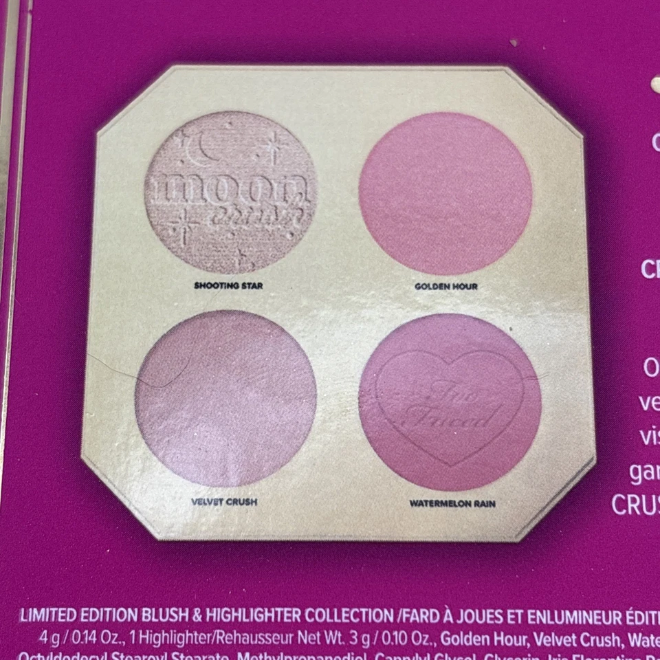 NIB! Too Faced Limited Edition Jewel Crush Blush & Highlight Collection Palette - Image 3 of 4