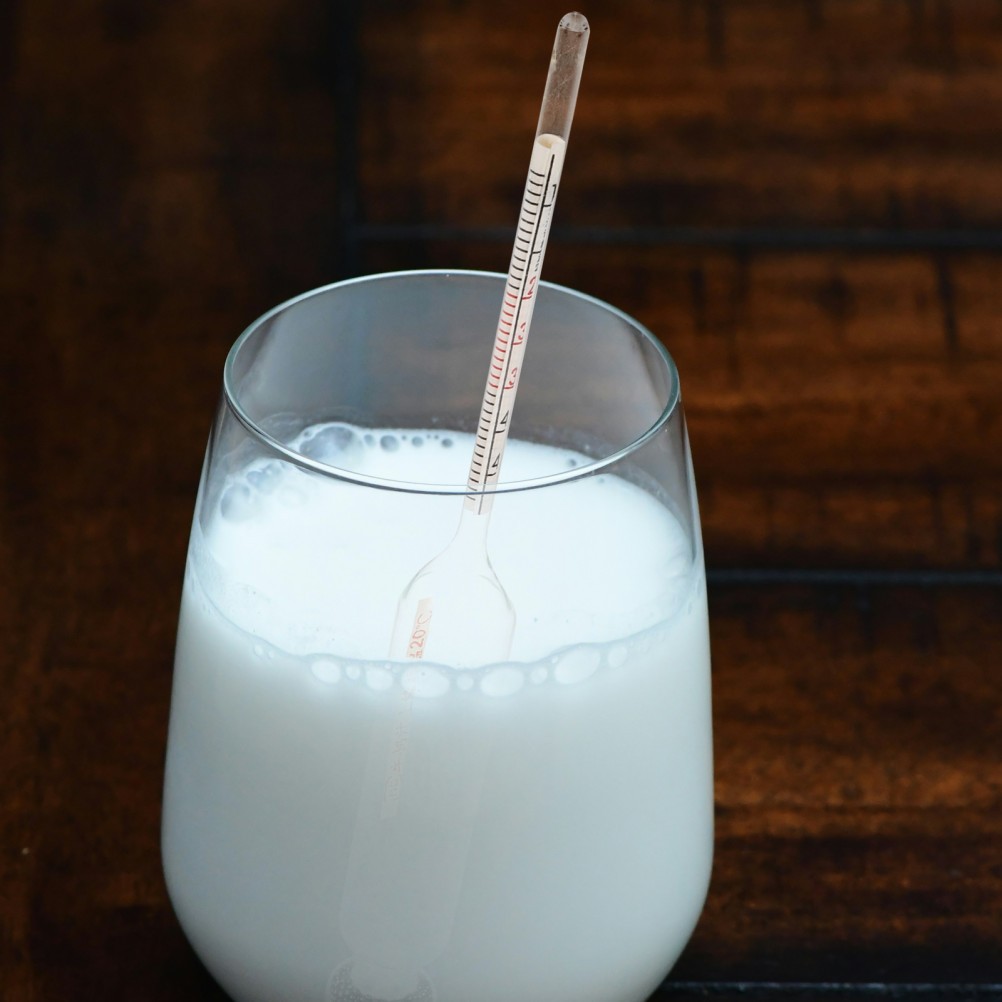 4 Pcs Dairy Density Meter Lab Testing Instrument Hydrometer for Indoor