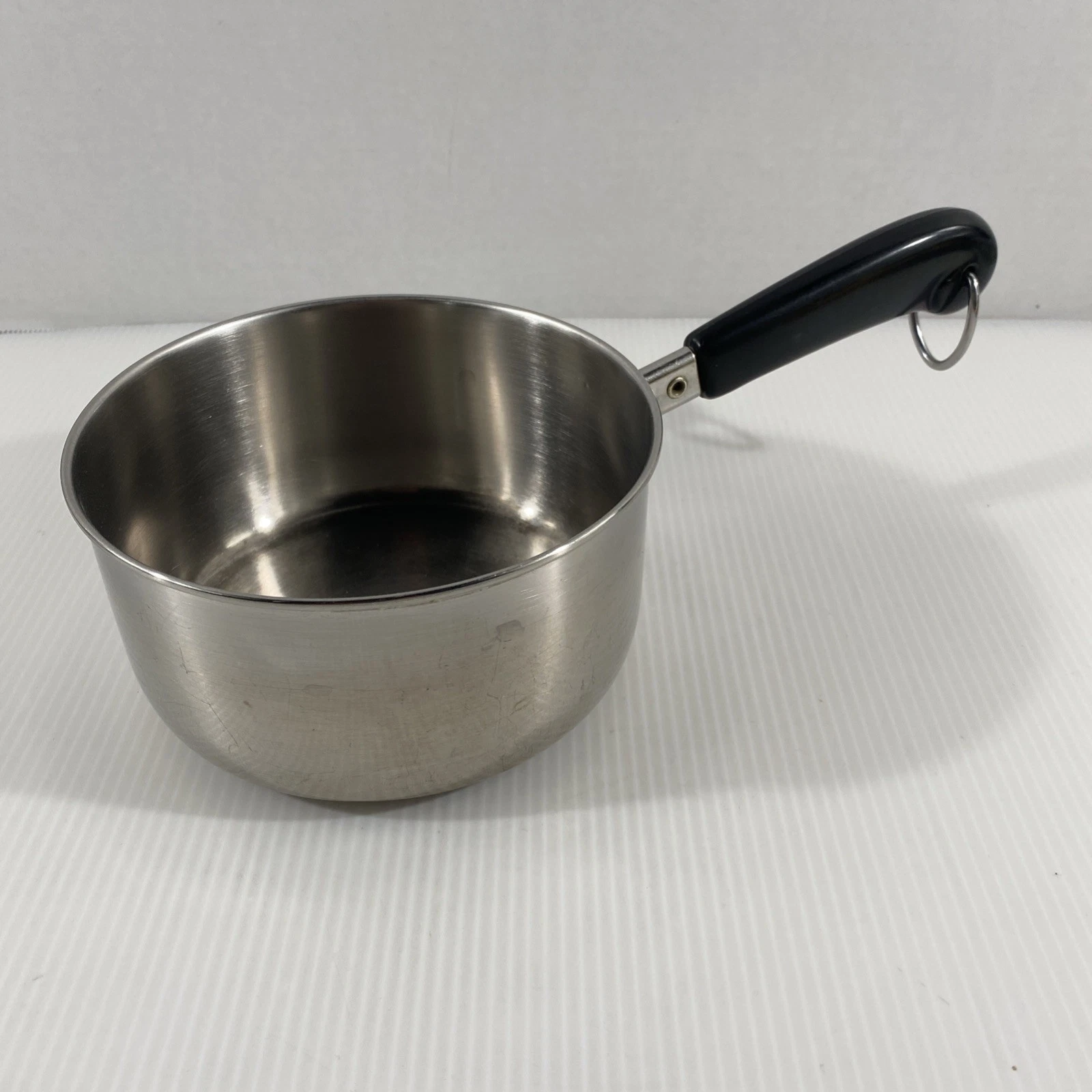 Revere Ware Stainless Steel Tri-Ply Disc 1-Qt Saucepan w/o Lid 96d Made In USA