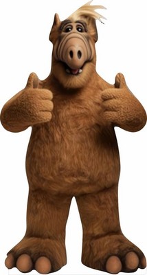 Alf Two thumbs Up 60'' Tall Cardboard Cutout Standee Party Decor