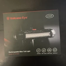 2 Pack LED Bicycle Cycling Tail Light USB Rechargeable Bike Rear Warning Light