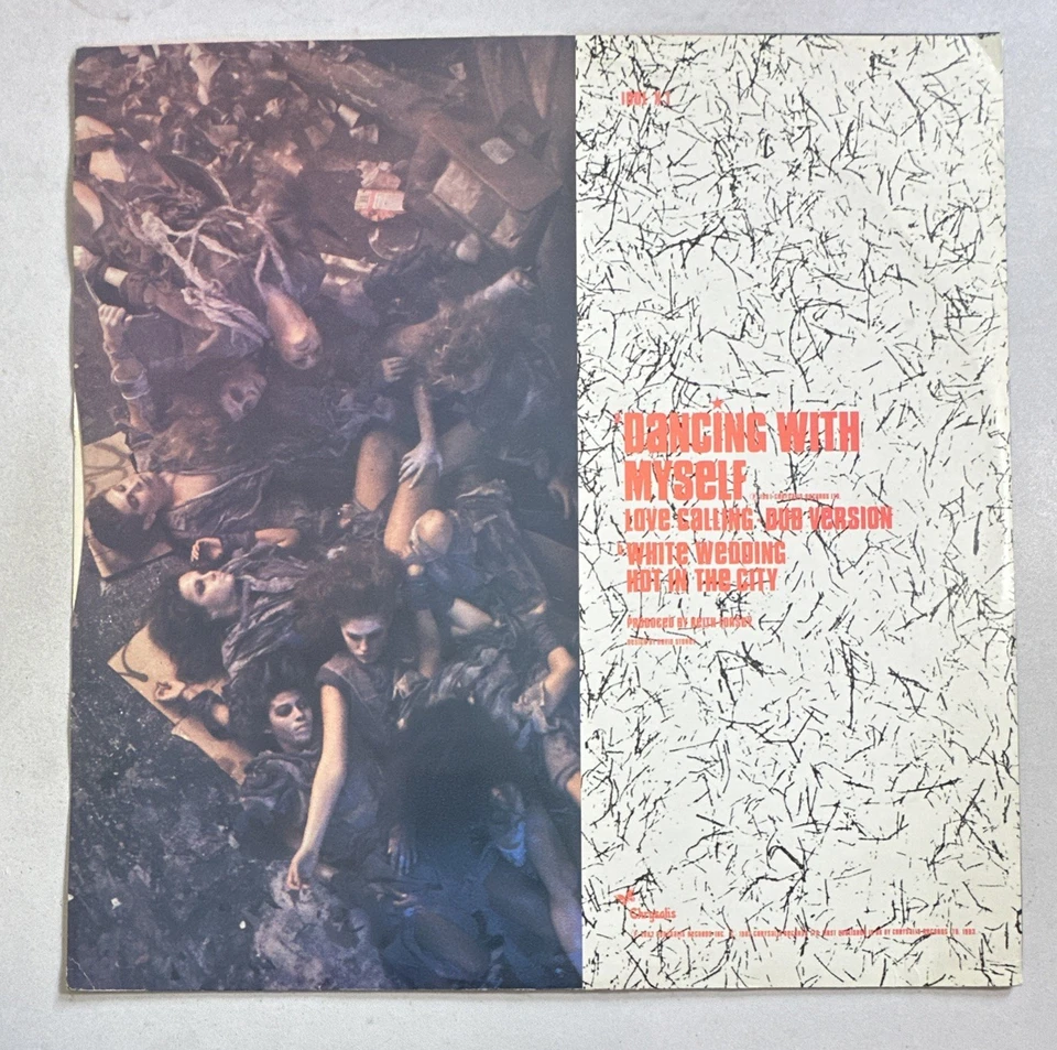 Billy Idol ~  Dancing with Myself ~ 12" vinyl Vinyl Record 1982 EX / EX - Image 3 of 4